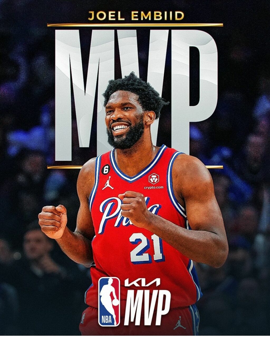 JOEL EMBIID NAMED NBA “MOST VALUABLE PLAYER” (MVP) Nexdim Empire